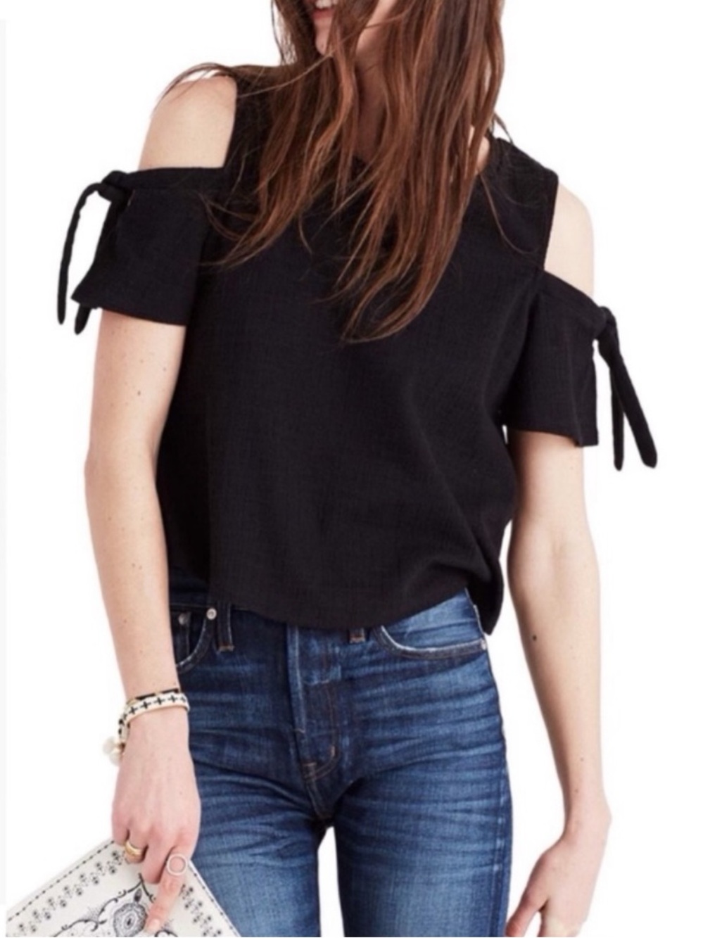 MADEWELL Skylark Cold-Shoulder Top